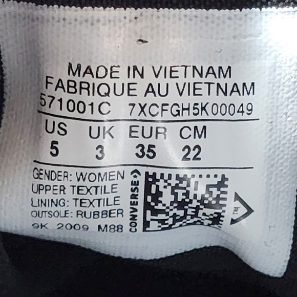 Converse Chuck Taylor All Star Lift Ox Women's Limited Sneaker Size 5 - Picture 11 of 11